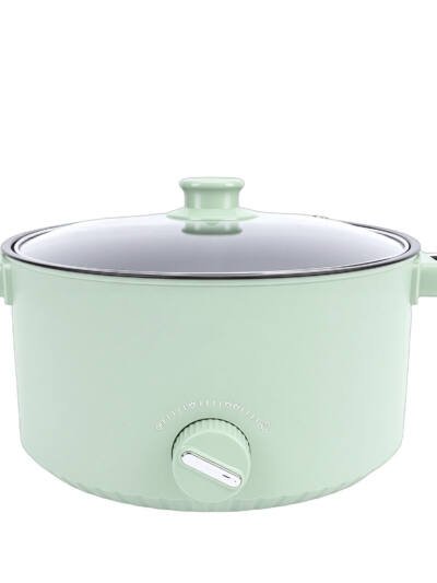 3L Electric Hot Pot with Steamer Basket, Non-Stick