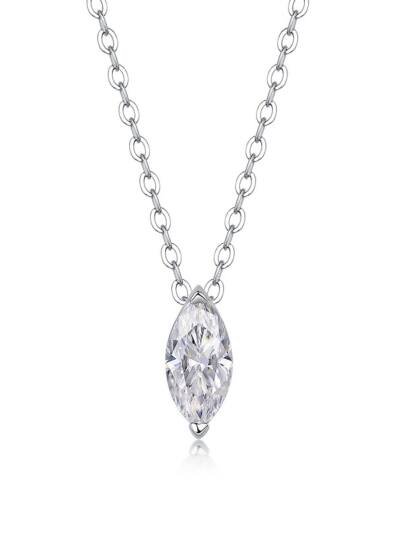 1A Fashionable Jewelry Pendant Set Moissanite S925 Sterling Silver And Platinum-plated Diamond In The Shape Of A Horse Eye. Moissanite Silver Jewelry Prohibit Tk Sales