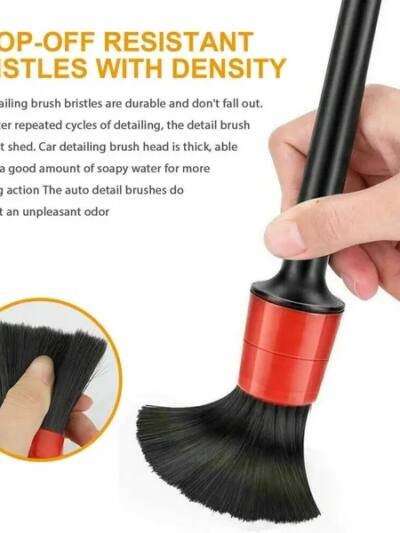Detailing Brush Set Power Scrubber Drill Brushes Car Polish Pads Car Cleaning Brush For Car Air Vents Rim Dirt Dust Clean Tools