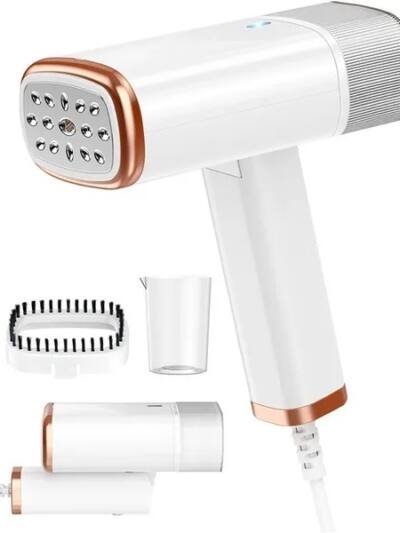 1000W Foldable Garment Steamer, Handheld Fabric Steam Brush, Portable Iron