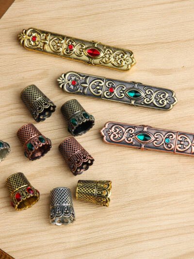 Retro Diamonds Thimble Awl Syringe
