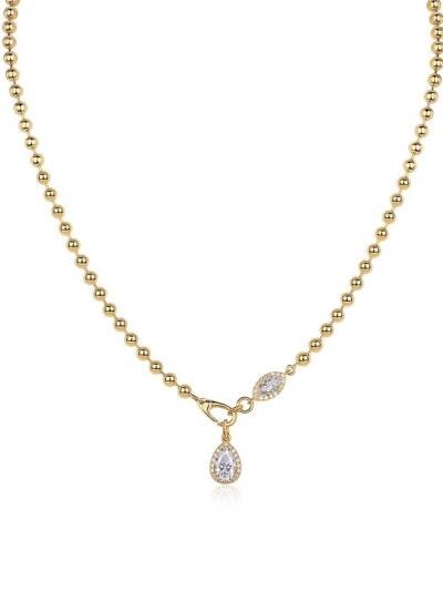 1A Fashionable Jewelry Pendant Set With Moissanite S925 Sterling Silver And Gold-plated Diamond, Moissanite Silver Jewelry Prohibit Tk Sales