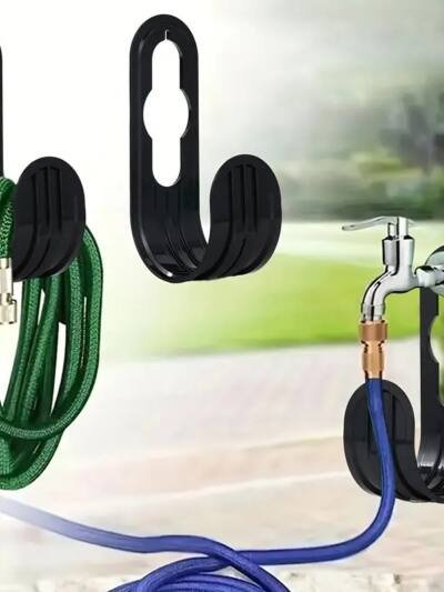 2pcs Garden Hose Hanger,Water Hose Holders For Outside,Portable Hose Holder,Garden Hose Carrier,Garden Hose Holder-Wall Mounted Tap Watering Hose Organizer Storage Holder