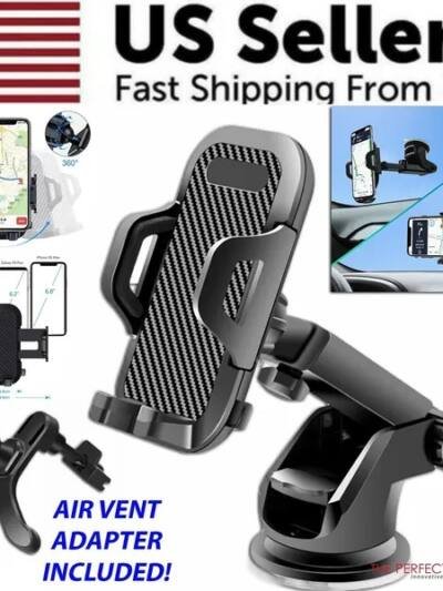 360° Windshield Car Phone Mount