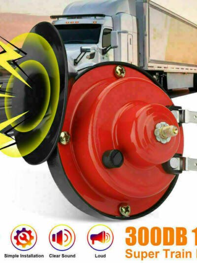12V 300DB Super Loud Train Horn Waterproof For Motorcycle Car Truck SUV Boat