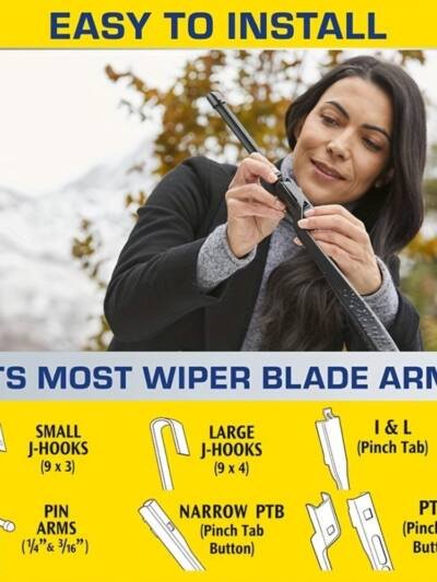 26-Inch Windshield Wiper Blades with Rain-X Water Repellency
