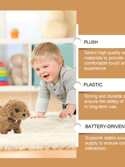 Interactive Electric Plush Puppy Toy for Kids