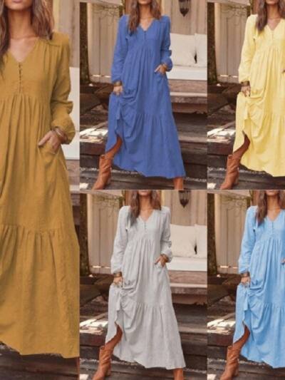 Cotton Linen Dress