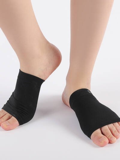 Elastic Fabric Arch Pad Foot Care Soft Shock Absorbing Bandage Arch Socks