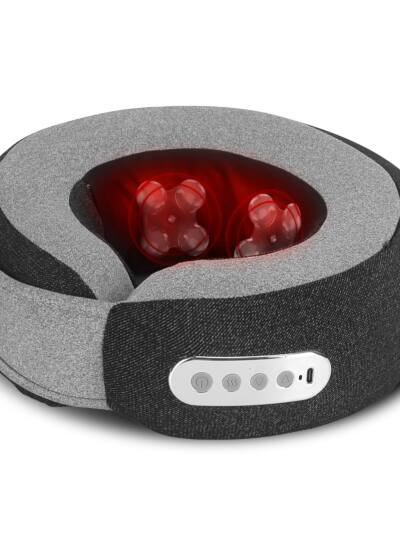 2-in-1 Heated Shiatsu Neck Massager Pillow with Timer
