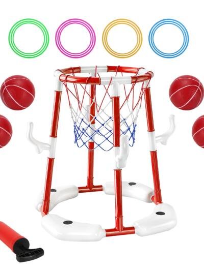 Floating Pool Basketball Hoop Game Set for Ages 3-12