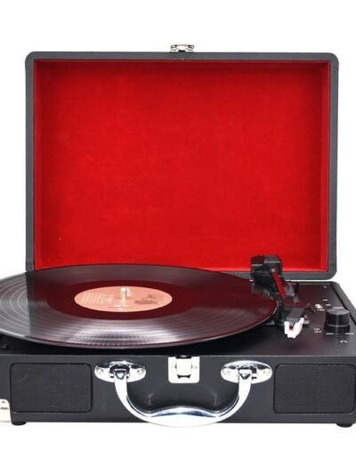 Black Glue Bluetooth Audio Record Player