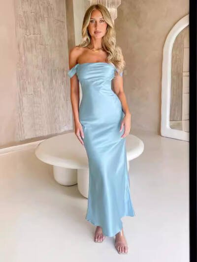 Hip Backless Women's Clothing Long Dress
