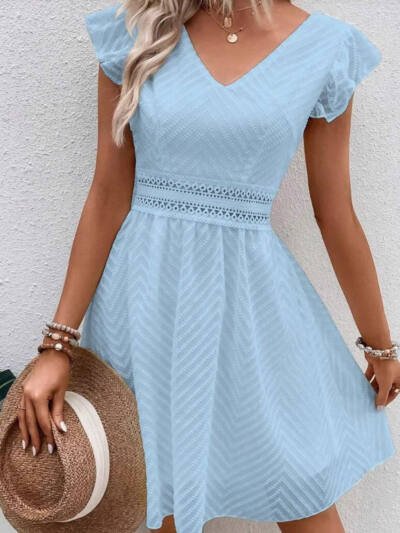 Lace Elegant Casual Mid-length Women's Dress