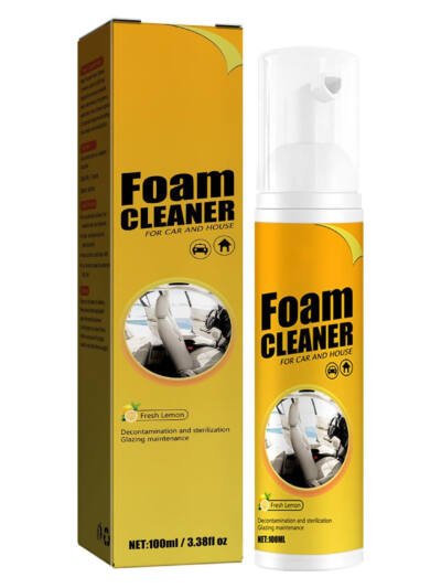 All-Purpose Foam Cleaner Spray, Lemon, 100ml (2-Pack)