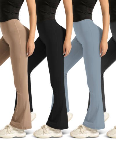 High-waist Lifting Yoga Flared Pants, Nude Sensation Fitness