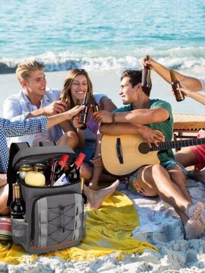 Cooler Backpack 36 Can Leakproof Insulated With 25L-6.6Gal For Picnic