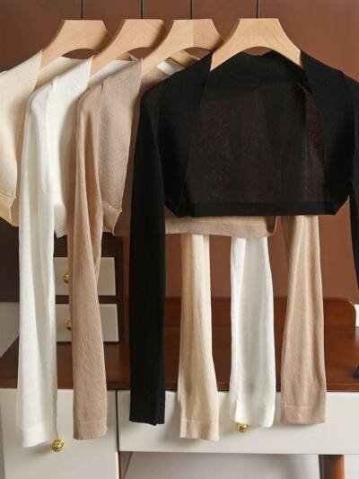 Shawl Outer Match Women's Summer Sun Protection Cardigan Short Ice