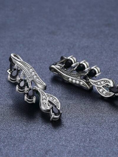 Korean Simple Zircon Stud Earrings Drop-shaped