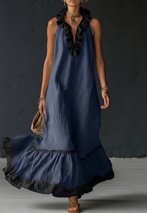 Resort- Linen Maxi Dress