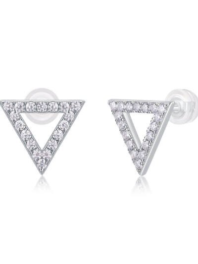 1Unique Diamond Set With Moissanite Silver Earrings Luxury Fashion