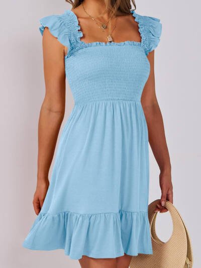 Women's Clothing Dress High Waist Backless