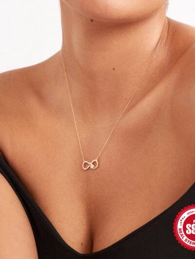 S925 Sterling Silver Palm Heart-shaped Diamond Eight-word