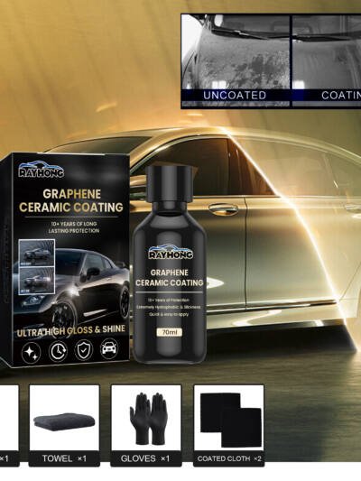 Graphene Ceramic Car Coating Kit 70ml, Gloss & Scratch Protection