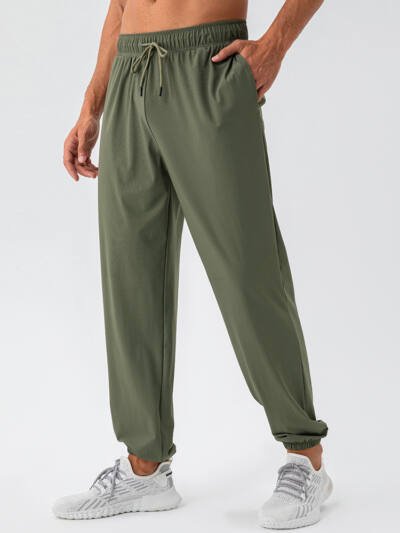 Men's Nylon Cool Feeling Loose Track Pants Quick-drying