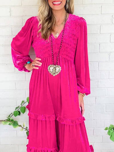 Solid Color Velvet Dress Women