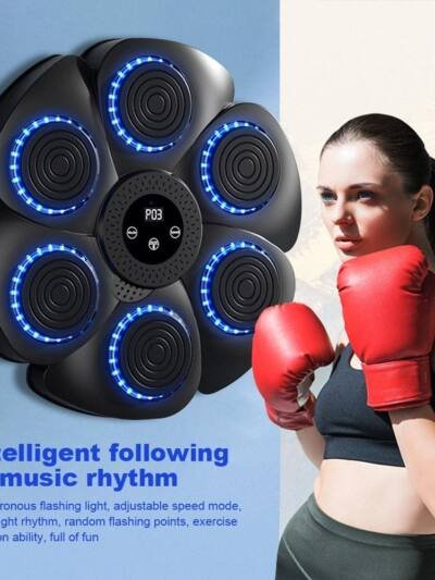 Unisex Smart Bluetooth Music Boxing Machine Wall Mount Punch Trainer