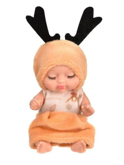 Mini Reborn Baby Doll Set, 6 Pieces, Lifelike Design