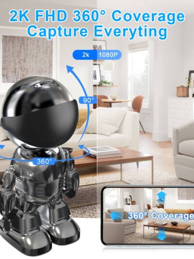 3MP WiFi Smart Home Security Camera with Baby Monitor