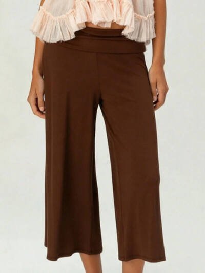 Summer Staycation Loose Laid-Back Capri Pants Womens Clothing