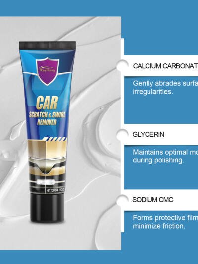 Car Scratch Remover Paste, Repairs Paint, Water Marks & Swirls