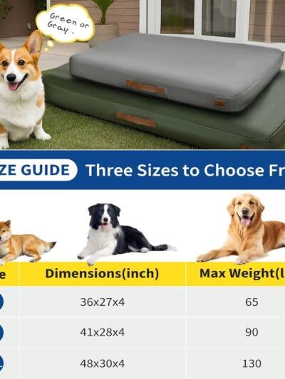 Medium Inflatable Dog Bed, Waterproof Non-Slip Travel Mat