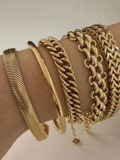 Stainless Steel Bracelet Electroplating Simple