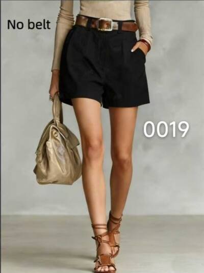 Commuting Versatile High Waist Cover Skin And Look Thin Black Wide
