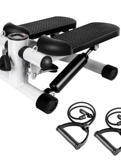 Mini Stair Stepper with Resistance Bands and LCD Monitor