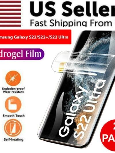 2PCS HYDROGEL Screen Protector For Galaxy S23 S22 Ultra Plus Full