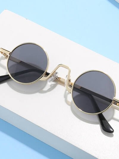 Retro Hip Hop Sunglasses Small Frame Round