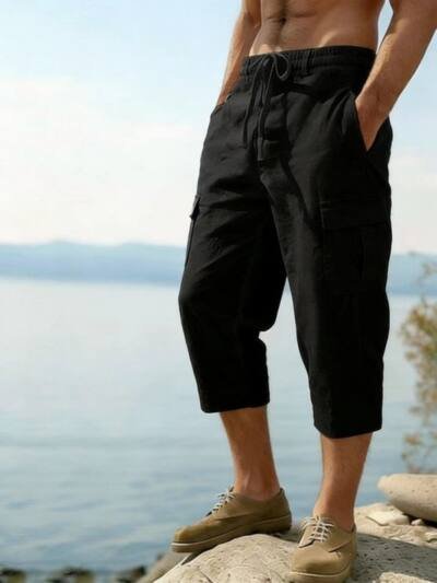 Multi-pocket Loose Casual Trend Wide-leg Pants