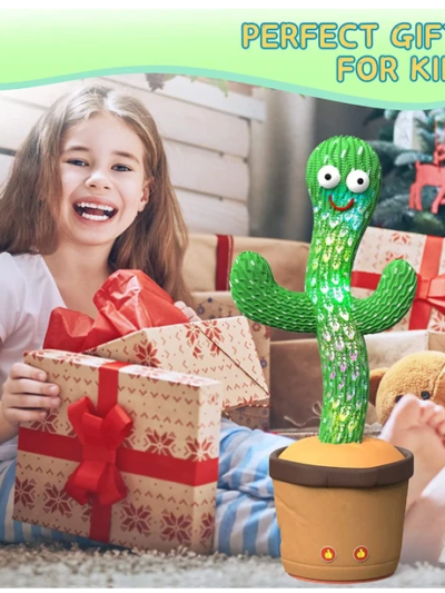 Dancing Cactus Plush Toy with Recording & Music, Fun Gift