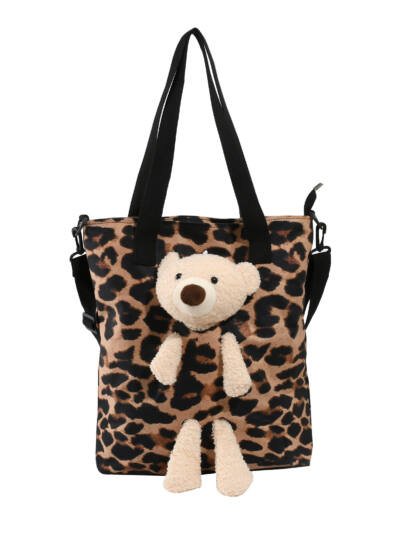 Bear Tote Bag-Coffee 2130