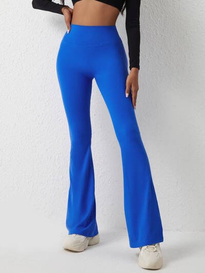 High Waisted Hip Lifting Tight Pants And Wide Leg Fitness