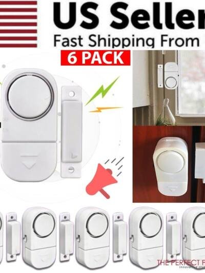 6 PCS WIRELESS Home Window Door Burglar Security ALARM System