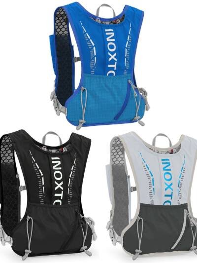 1Pc Sport Hydration Vest Running Backpack With 15oz 50oz Water