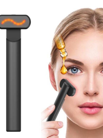 4-in-1 Facial Massager with LED Red Light Therapy