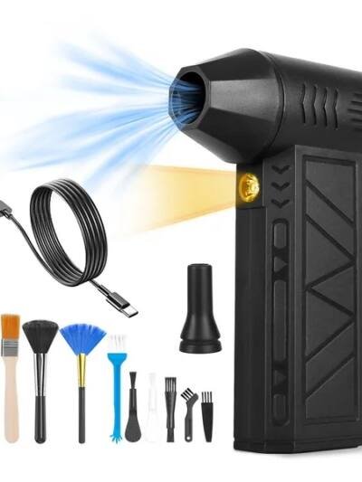 Rechargeable Cordless Electric Air Duster with LED Light