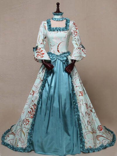 Vintage Evening Big Flare Sleeve Dress
